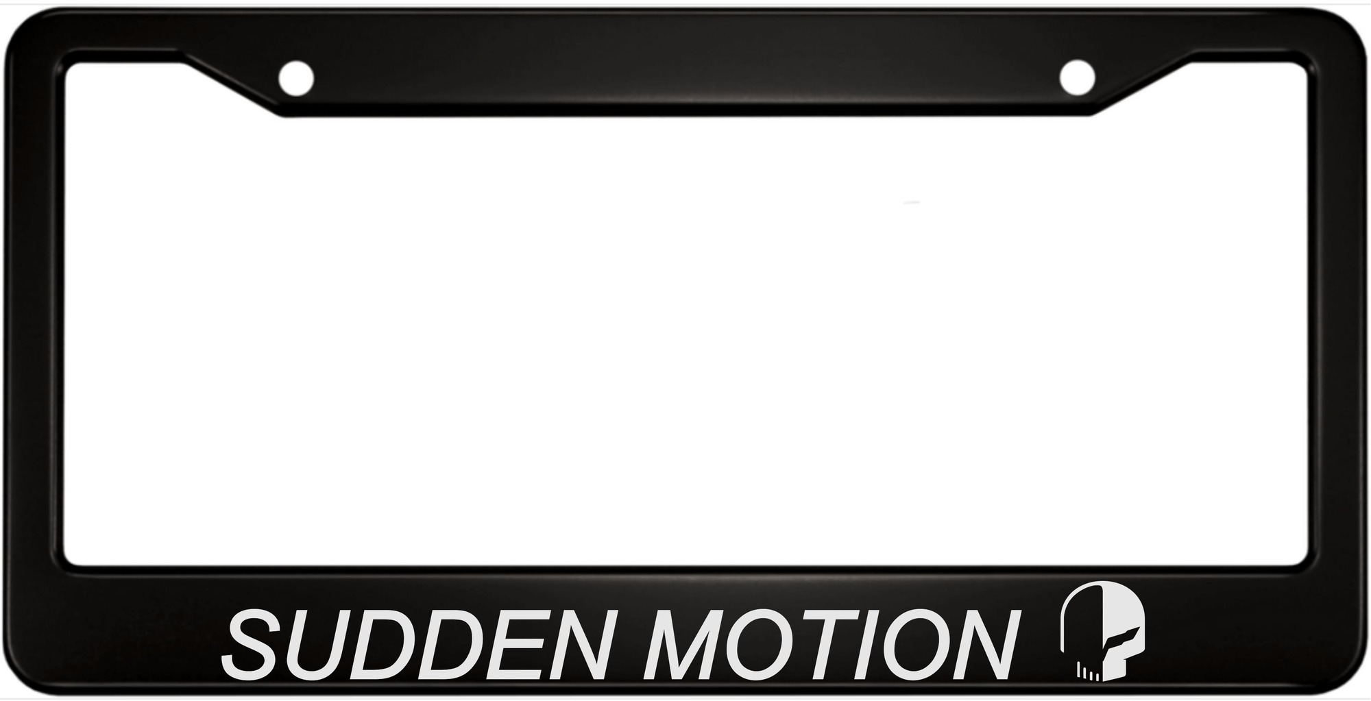 Sudden Motion - Personalized Aluminum Car License Plate Frame